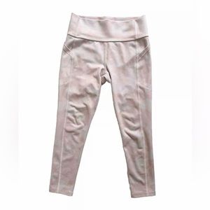 All In Motion XS (4/5) Activewear Leggings Pants Pink Camp Pockets Stretch